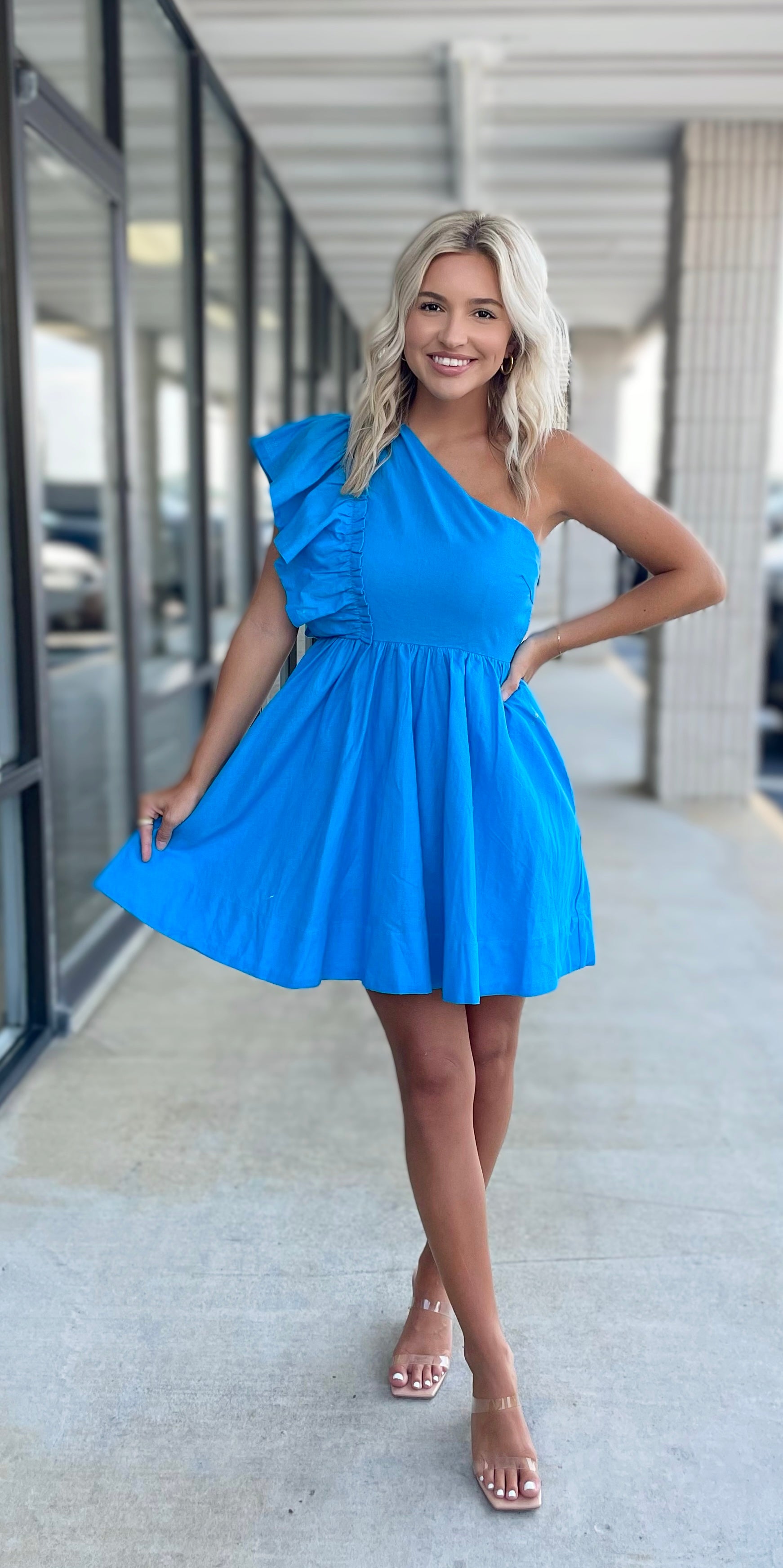 Aqua Mini Dress – Unique Boutique Aqua Mini Dress – Unique Boutique