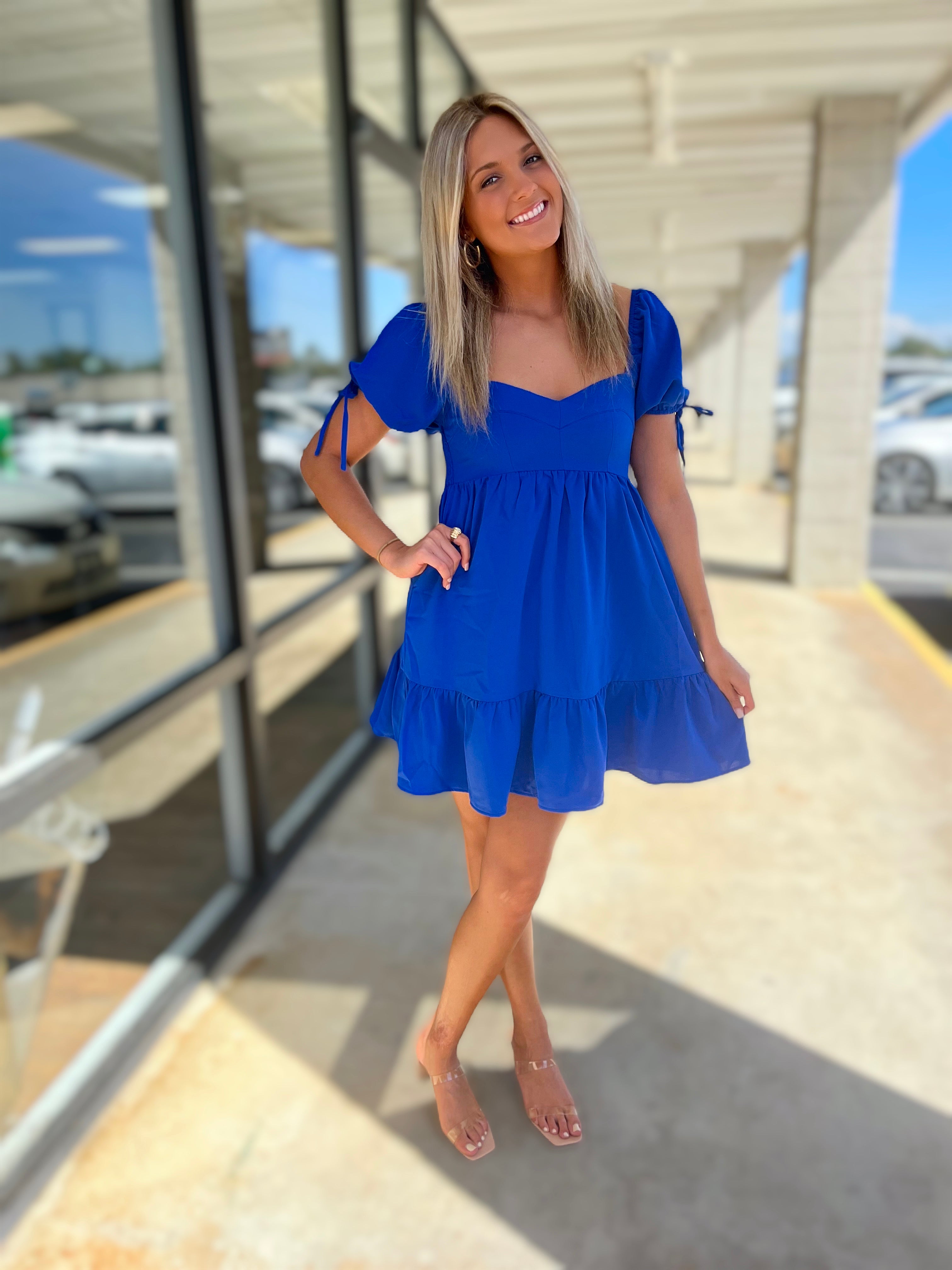 She's Royal Babydoll Dress – Unique Boutique