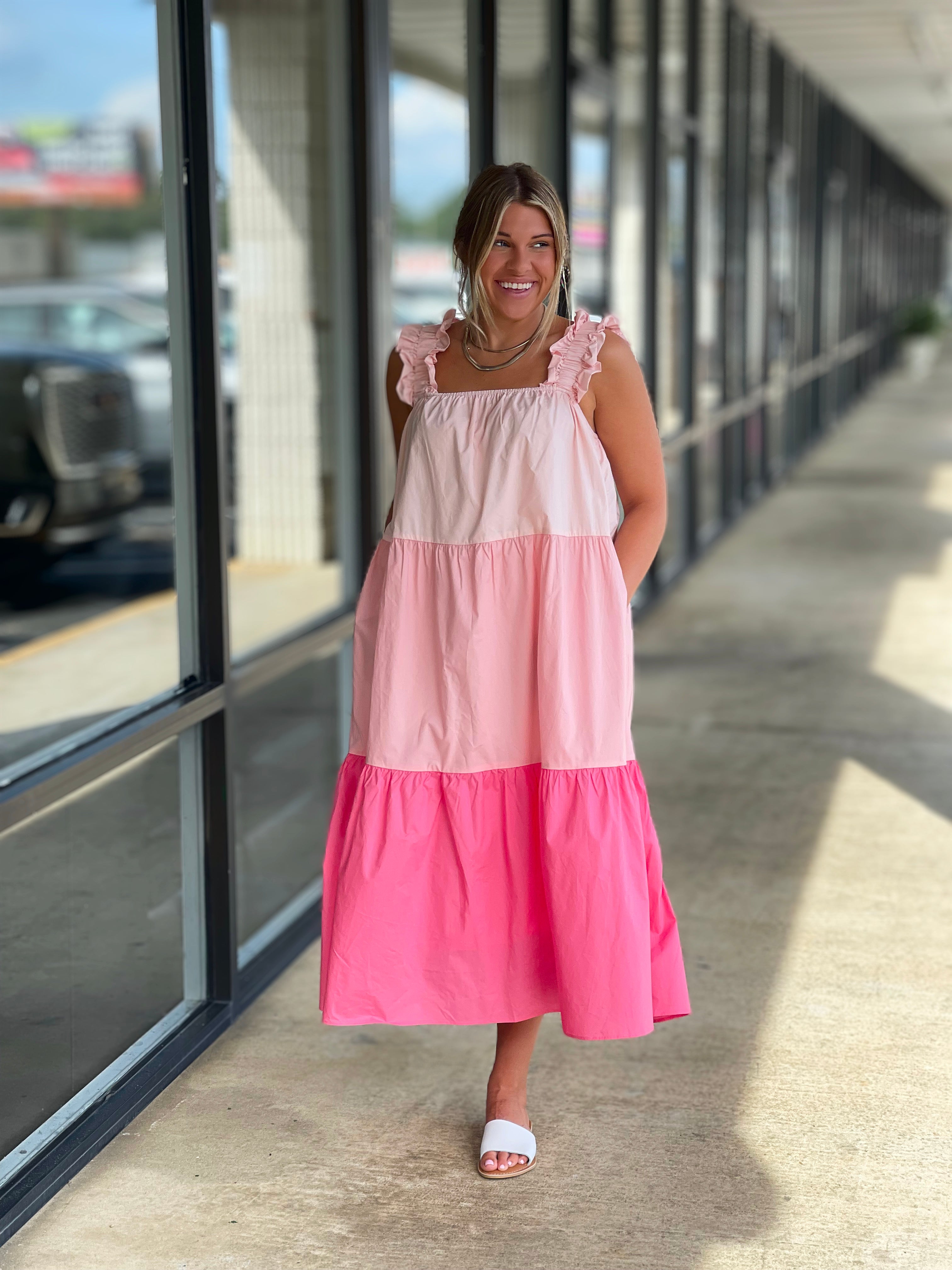 peaches and cream dresses Peaches & Cream Midi Dress Large