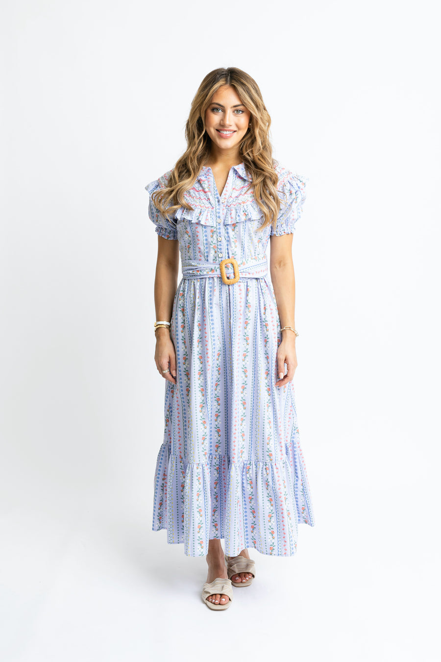 French Floral Maxi Dress