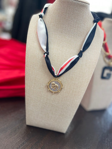 Bulldog Coin Necklace