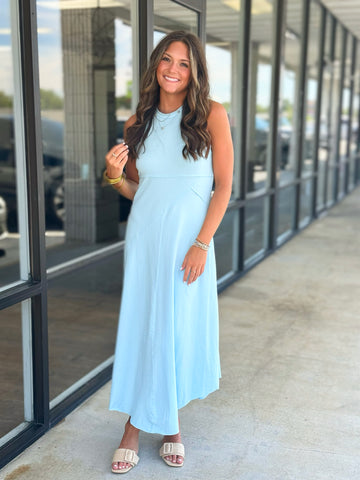 Solid Knit Maxi Dress