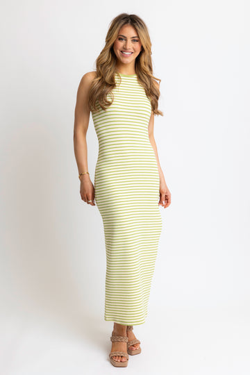 Stripe Knit Tank Dress