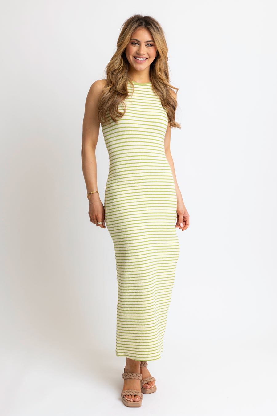 Stripe Knit Tank Dress