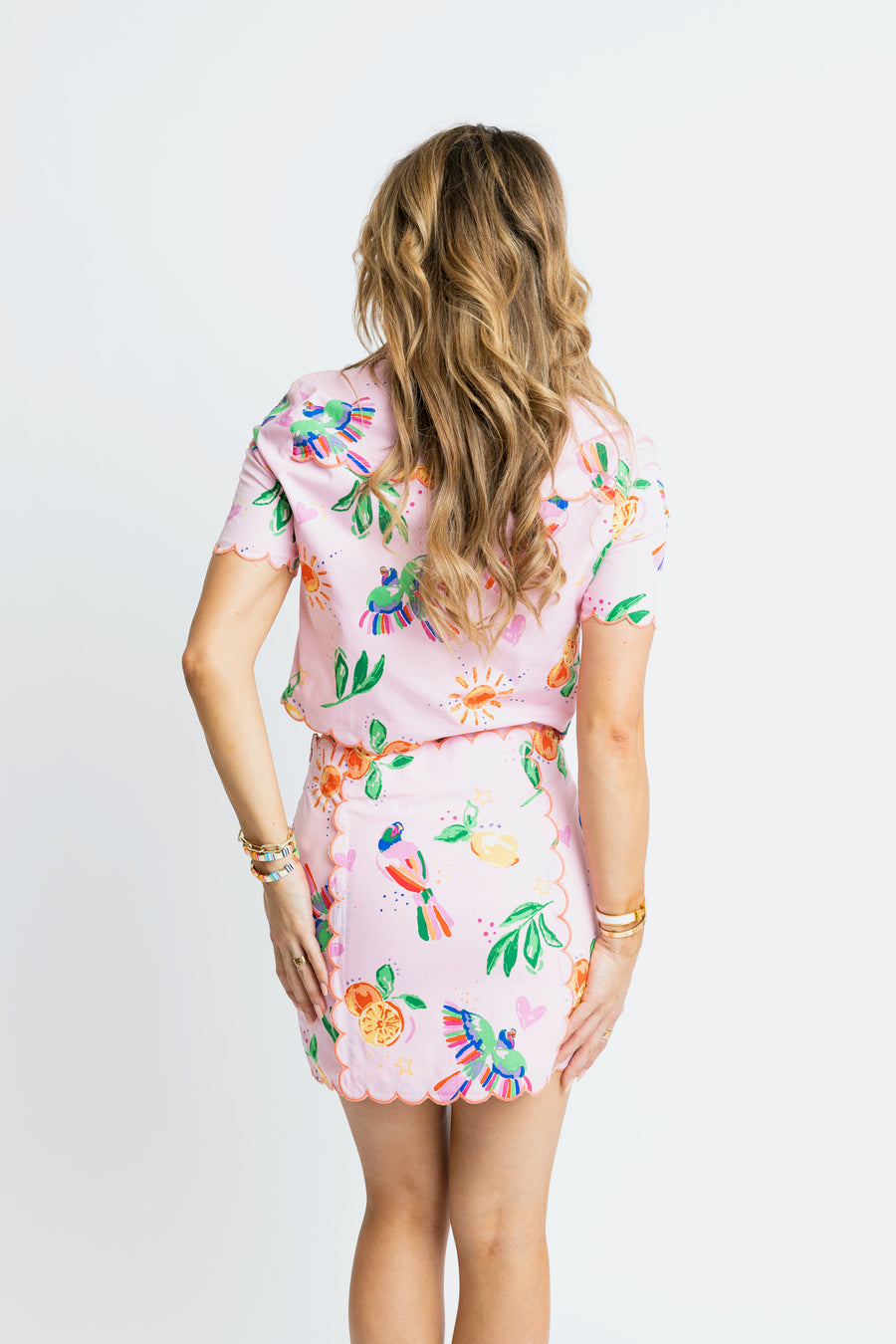 Karlie Toucan Fruit Scallop Skirt