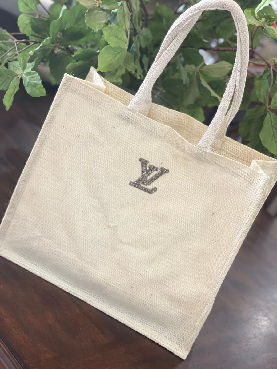 Jute Tote With Bling