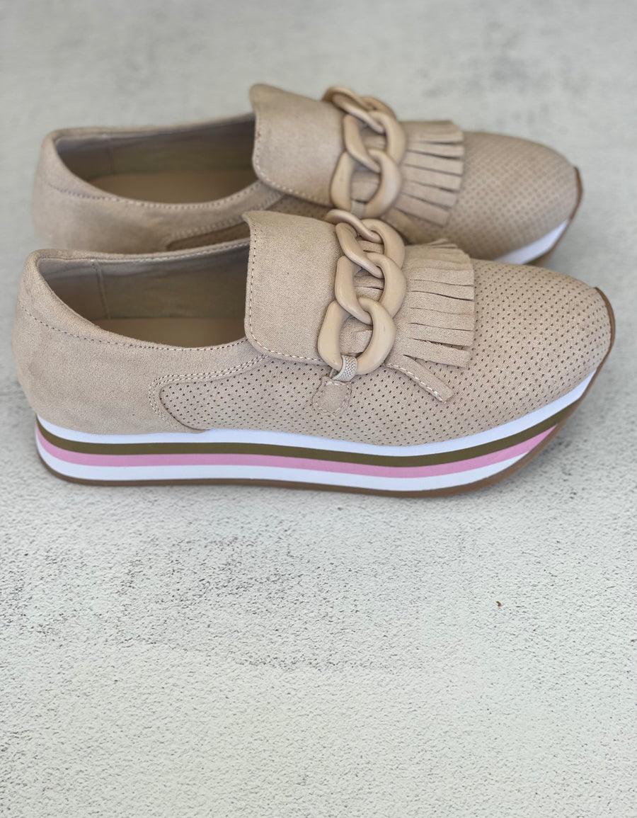 Bess Platform Loafer - Natural